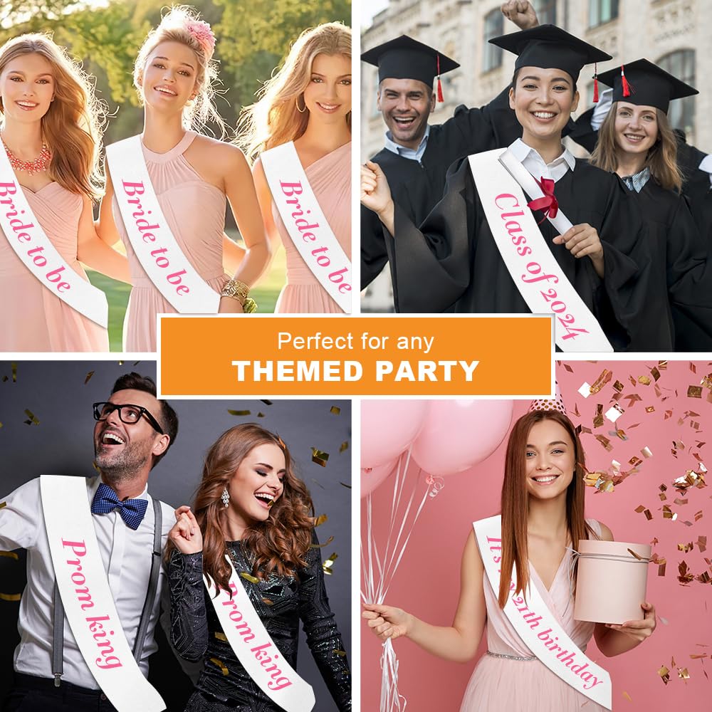 White Sash 12 Pcs Sashes White Blank Sash Bulk Prom Queen Sash Senior Sashes Blank Sashes For Pageants Sash Birthday Sash For Women Girl Scout Sash President Sash Diy Sash Lerdrtuin