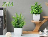 ZJIA 2 Pack Fake Plants Small Artificial Greenery Faux Plants Indoor for Home Farmhouse Bathroom Shelf Decor ZJIA