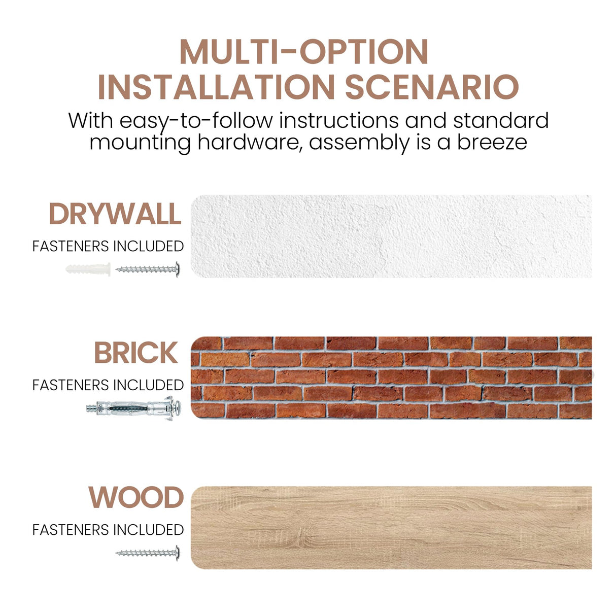 Fun Memories 48 Inch Floating Shelf, 9.3" Deep Solid Elm Fireplace Mantel Shelf, Rustic Wall-Mounted Display Shelves with Invisible Heavy-Duty Metal Bracket, Natural Fun Memories