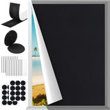 EUIQUE Portable Blackout Curtains for Bedroom Window (Upgraded 420D Fabric), 100% Blackout Blinds Shades No Drill Travel Blackout Window for Nursery Room RV Car, 40 x 57 inch EUIQUE