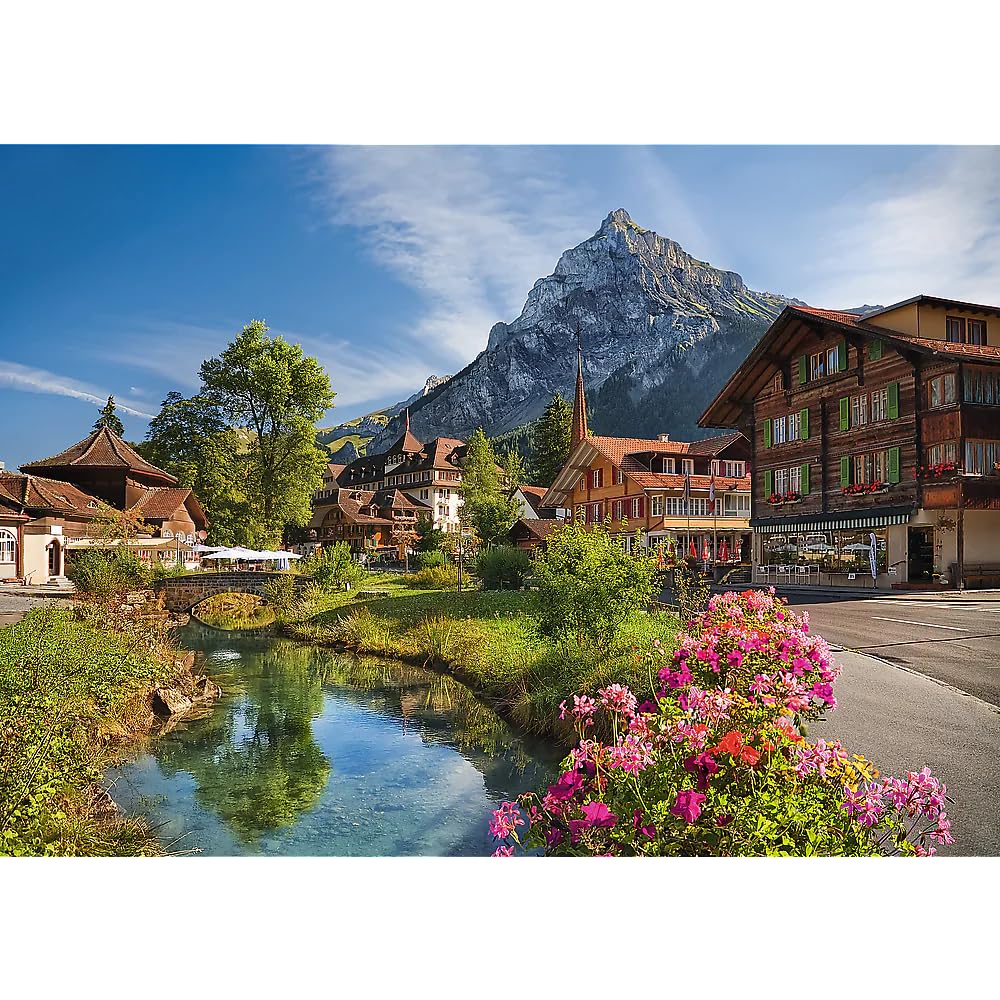 Trefl Alps in The Summer 2000 Piece Jigsaw Puzzle Red 38"x27" Print, DIY Puzzle, Creative Fun, Classic Puzzle for Adults and Children from 12 Years Old Trefl