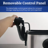 Elite Gourmet EDF-401T Electric 4.5 Qt. / 17 Cup Immersion Deep Fryer 3-Baskets, 1700-Watt, Timer Control Adjustable Temperature, Lid with Viewing Window and Odor Free Filter Elite Gourmet