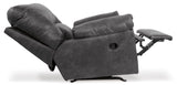 Signature Design by Ashley Bladen Faux Leather Manual Rocker Recliner, Gray Signature Design by Ashley