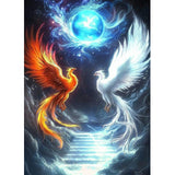 ZENDIYO Phoenix Diamond Painting Kits for Adults, 5D Diamond Art Kits for Adults Beginners, DIY Full Drill Diamonds Dots Gem Art Painting and Crafts for Home Wall Decor 12x16inch ZENDIYO