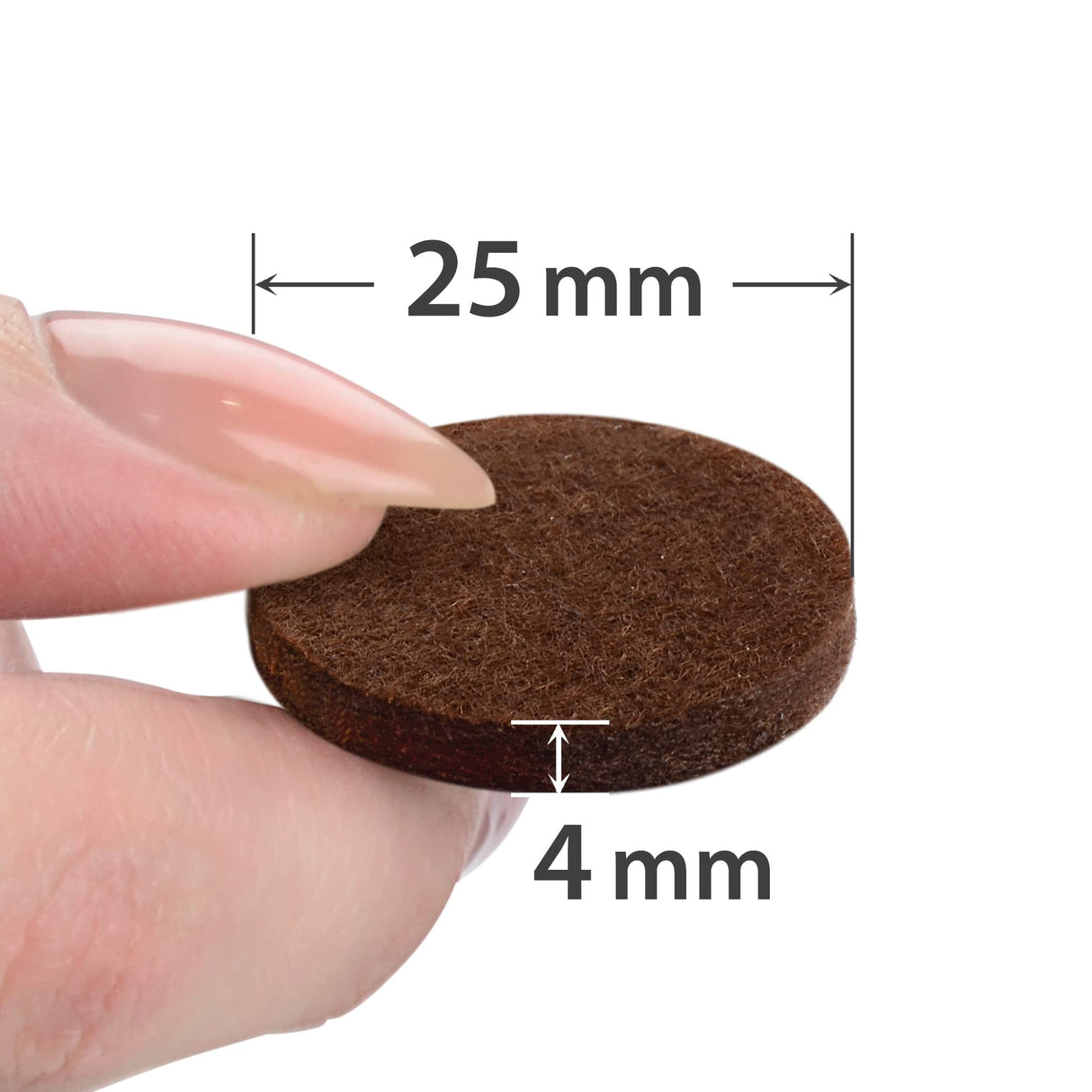 Felt Furniture Pads X-PROTECTOR - 48 Premium Floor Protector Chair Felts for Feet Wood Floors Best Hardwood Protect Your Hard Floors! (Brown) X-Protector