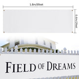 FVIEXE 4PCS 2x6 Ft Polyester Oxford Cloth Sublimation Vinyl Banner Blank DIY Signs Banner with Hanging Rope for Indoor Outdoor Wall Decoration Party Birthday Halloween Thanksgiving FVIEXE