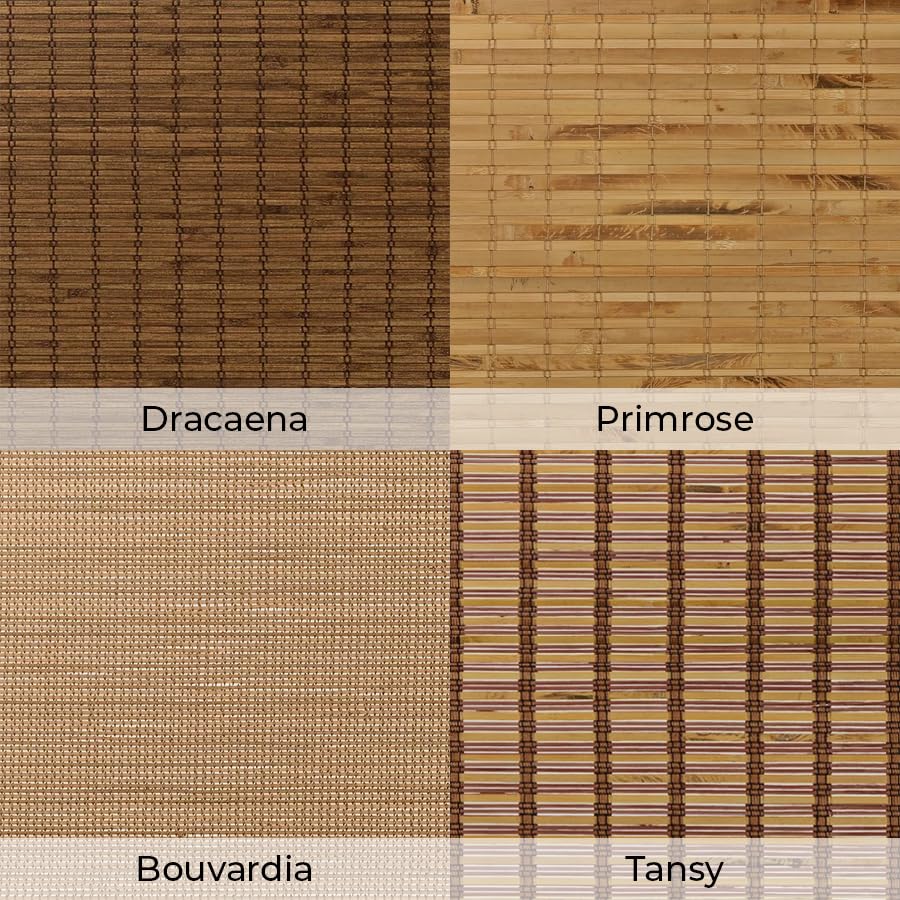 SelectBlinds Bamboo Shades | Woven Wood Blinds for Windows Classic Cordless, Sample Kit SELECT BLINDS