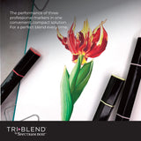 Spectrum Noir Triblend-Blendable Alcohol Marker Pens-Essential Blends-Set of 24, Multi Spectrum Noir