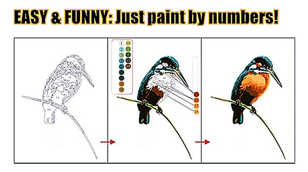 YEESAM ART Paint by Numbers for Adults, The Starry Night by Van Gogh 16x20 Inch Linen Canvas Acrylic DIY Number Painting Kits Wall Art Decor Gifts (Without Frame) YEESAM ART