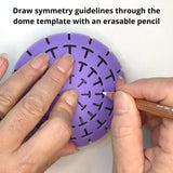 Rock Molds for Painting - 8 pc Round Art Stone Mold Set with Dome Templates - Happy Dotting Company - for DIY Crafts, Dotting Stencil, Mandala Art Happy Dotting Company
