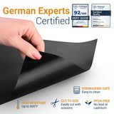 Oven Liners for Bottom of Oven - 3 Pack Large Heavy Duty Mats, 16.25”x23” Non-Stick Reusable Liner for Electric, Gas, Toaster Ovens, Grills - BPA & PFOA Free Oven Cleaning Kitchen Accessory (Black) Linda's Essentials