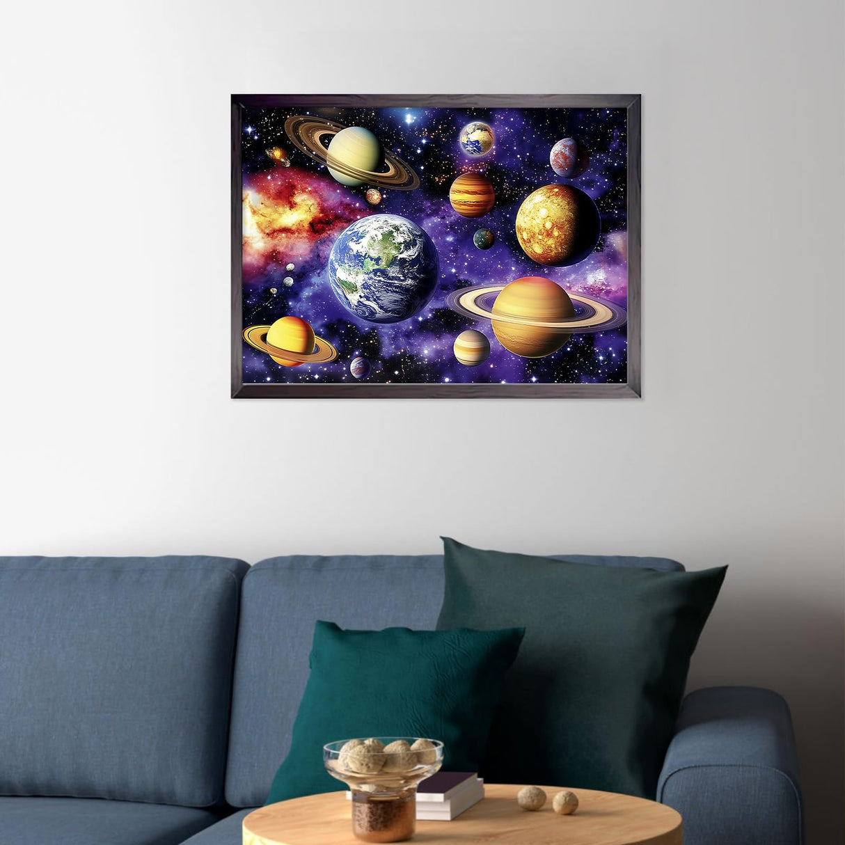 CEOVR Planets Diamond Art Kits for Adults, 5D DIY Full Drill Universe Diamond Painting Dots Crystal Gem Art, Adult Crafts Kits Arts and Crafts, Wall Decor for Home Office 12x16inch, Space Stars CEOVR