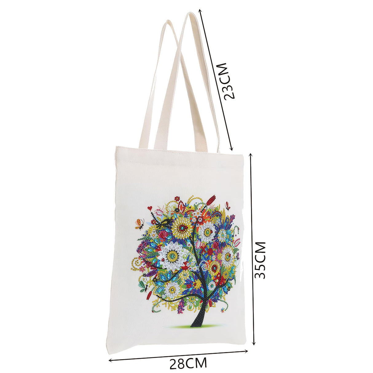JGA JOGGING ARM 5D Art Craft Diamond Painting Shopping Canvas Tote Bag Handwork Organize Handbag Gift for Women Mom Daughter JGA JOGGING ARM