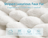 VanAcc 89 Inch Sofa, Modern Couch with Deep Seats, Comfy Sofa with 3 Throw Pillows, Upholstered Couch for Living Room, White VanAcc