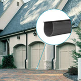3" Garage Door Bottom Seal Weatherstrip in Grey - 1/4" T Style - All Widths(16' Wide Door) Earthtec