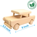 VESPLO - Wooden Car Trabant - DIY Wooden Cars - Toy Car for Kids & Adults - Handmade Wooden Toys - Preschool Learning Activities - Toddler Car & Trucks - Educational Toys - Solid Wood VESPLO
