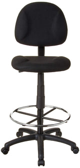 Boss Office Products Ergonomic Works Drafting Chair without Arms in Black Boss Office Products