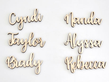 Name plate customization, a customized wooden nameplate for venue settings, personalized venue cards for weddings, wedding showers, and events, laser cut seat cards (wooden) Vnque