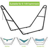 Yaheetech Universal Hammock Stand, Heavy-Duty Double-Pipe Steel Hammock Stand for 9-14.5 Ft Hammocks, 475 Lb Capacity and Capable of Holding 2-3 People Yaheetech