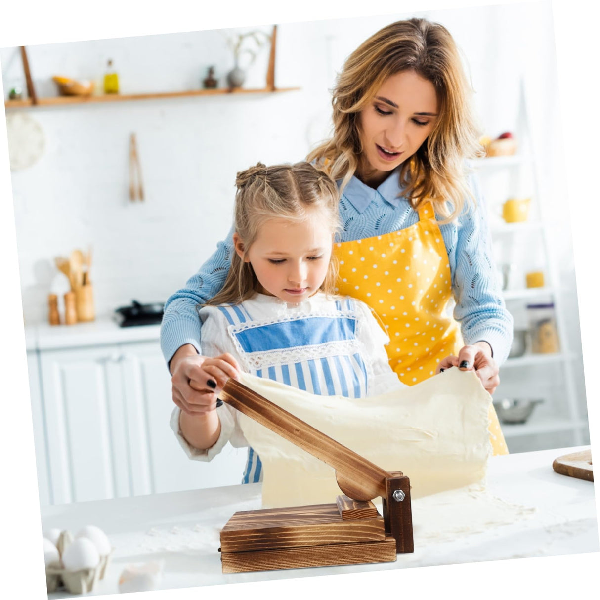 IMIKEYA Wooden Tortilla Press Wood Chapati Maker for Dough Pastry and Dumpling Wrappers IMIKEYA