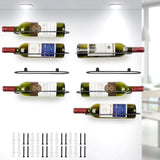 AQAREA Wall Mounted Wine Rack: Metal Wall Wine Bottle Holder - for Wine Cellar Home Kitchen Bar Decor - 8Pcs AQAREA