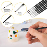 Anezus Tiny Detail Paint Brushes 30 Pcs Fine Paint Brushes Set with 3 Size #0#00#000 Liner Brush for Miniature 40k Model Crafts Watercolor Acrylics Oil - WoodArtSupply