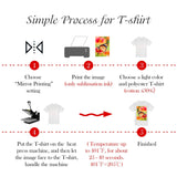 A-SUB Sublimation Paper- 150 Sheets Heat Transfer Paper 8.5x11 inch Compatible with Inkjet Sublimation Printer 105g A-SUB