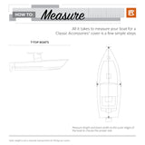 Classic Accessories StormPro Heavy-Duty T-Top Boat Cover, Fits boats 20 ft - 22 ft long x 106 in wide Classic Accessories