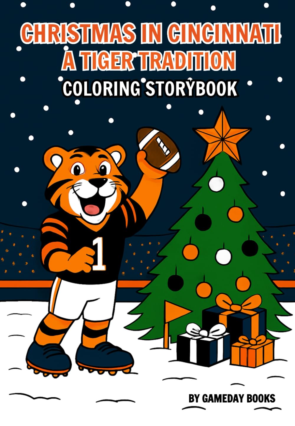 Christmas in Cincinnati: A Tiger Tradition: A Kids Coloring Book Majosta