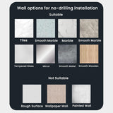 Set Of 2 Storage Organizer Bins Wall Mounted Organizer Basket, Shower Caddy Stackable Clear Plastic Makeup Organizer Adhesive Hanging Bin for Bathroom, Kitchen, Cabinet, Pantry, BPA Free, Large, Clear Lae Nuvole