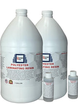 Polymer World- Polyester Resin 2 Gallon Kit with MEKP for Boats, Autos, Surfboards, RV, Pools,Canoes, Jetskis, Watercrafts (PR2G, 1) Polymer World