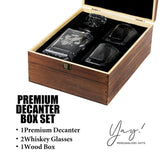 Trump Whiskey Decanter Set, Conservative Gift, Inauguration Day Engraved 45-47 Liquor Decanter 25oz, Whiskey Glasses Set With Wood Box, Gift for Trump Supporters,Trump For Presidency (Trump Decanter) Yay! Personalized Gifts