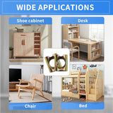 10 PCS Metric M6 Barrel Nuts Cross Dowels Slotted Nuts Baby Bed Crib Screws Hardware Replacement Kit for Bunk Bed Beds Headboards Chairs Furniture M6x10mmx12mm Color zinc SUUJI