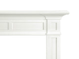 Pearl Mantels ARYB48515 Furniture for Your Fireplace, Premium Grade A MDF Mantel Surround, Crisp White Paint, Interior Opening 48" W x 42" H Pearl Mantels