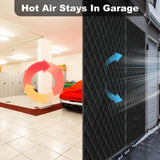 Garage Door Screen for Winter，Garage Door Insulation Kit，Magnetic Thermal Insulated Door Curtain for Garage Door, Garage Insulated Door Curtain ， Weatherproof, Windproof, Soundproof(9 * 7Ft) LIAMST