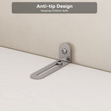 LIKIMIO Wardrobe Closet with 5 Cabinet Doors and 3 Drawers, Large-Capacity Deep Armoire for Bedroom with 3 Side Hooks, Hanging Rod and Anti - tip Kit, White LIKIMIO