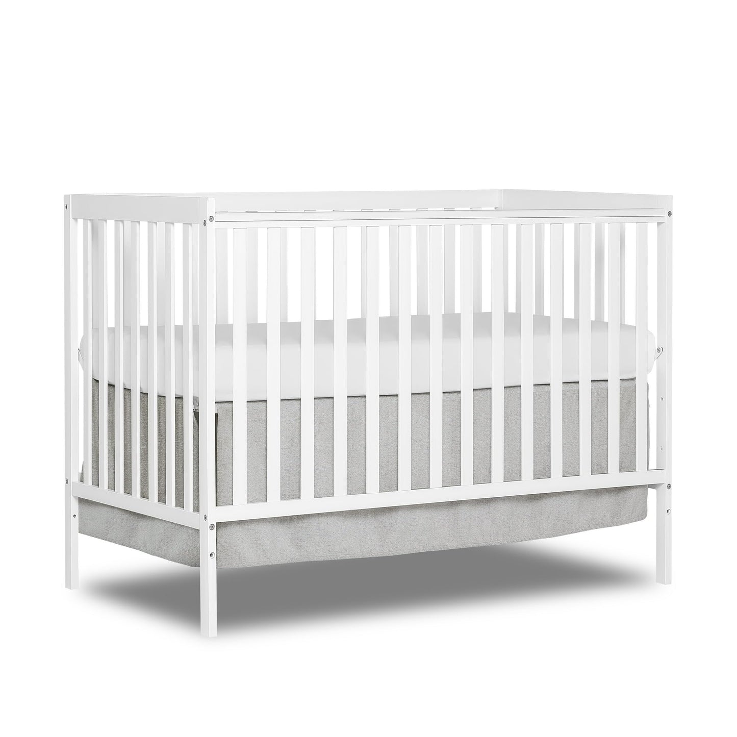 ARCLIS 5-in-1 Convertible Crib, Easily Converts from Baby Crib to Toddler Bed, 3 Position Adjustable Height Mattress Support System, Fits Standard Full-Size Crib Mattress