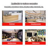 Reception Counter Desk, Front Counter Desk with Lockable Drawers, Modern Retail Counter, Wooden Computer Desk Reception Table, for Checkout Office/Beauty Salon/Lobby 160x60x100cm F-Right ZXLBTNB