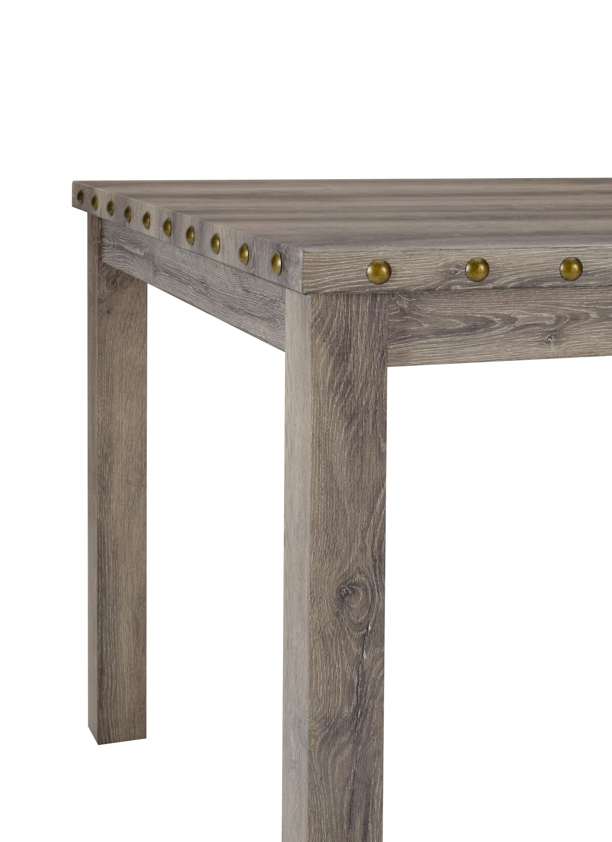 Farati 42 inch Counter Height Dining Table for 4-6 People, Farmhouse Dining Table with Rubberwood Leg, Rustic Square Bar Table for Dining Room, Kitchen Island Farati