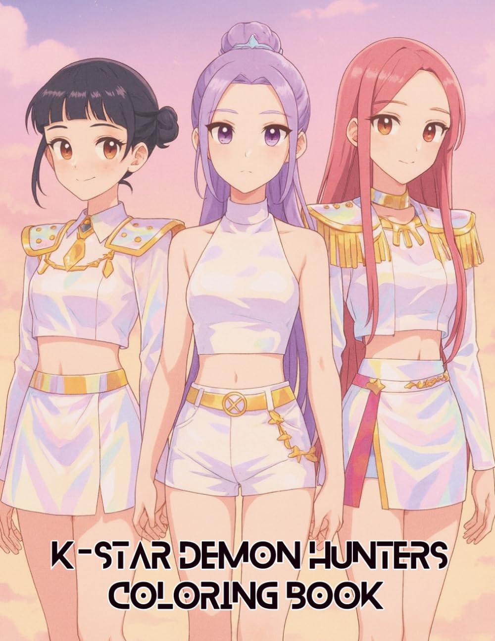 K-Star Demon Hunters Coloring Book WoodArtSupply
