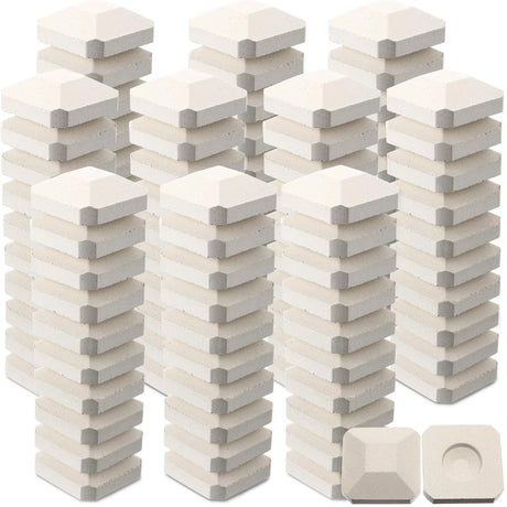 Baquler 100 Pcs Barbecue Briquettes Gas Grill Ceramic Briquettes Grill Bricks Replacement Parts Reusable Ceramic BBQ Bricks Evenly Heated Gas Grill Briquettes for Baker Chef BBQ Gas Grill Baquler