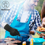 Heat Resistant BBQ Gloves for Hot Temperature Cooking, Barbecue Grilling or Baking Bread Pizza, Safe Oven Mittens with Fingers MOAMI