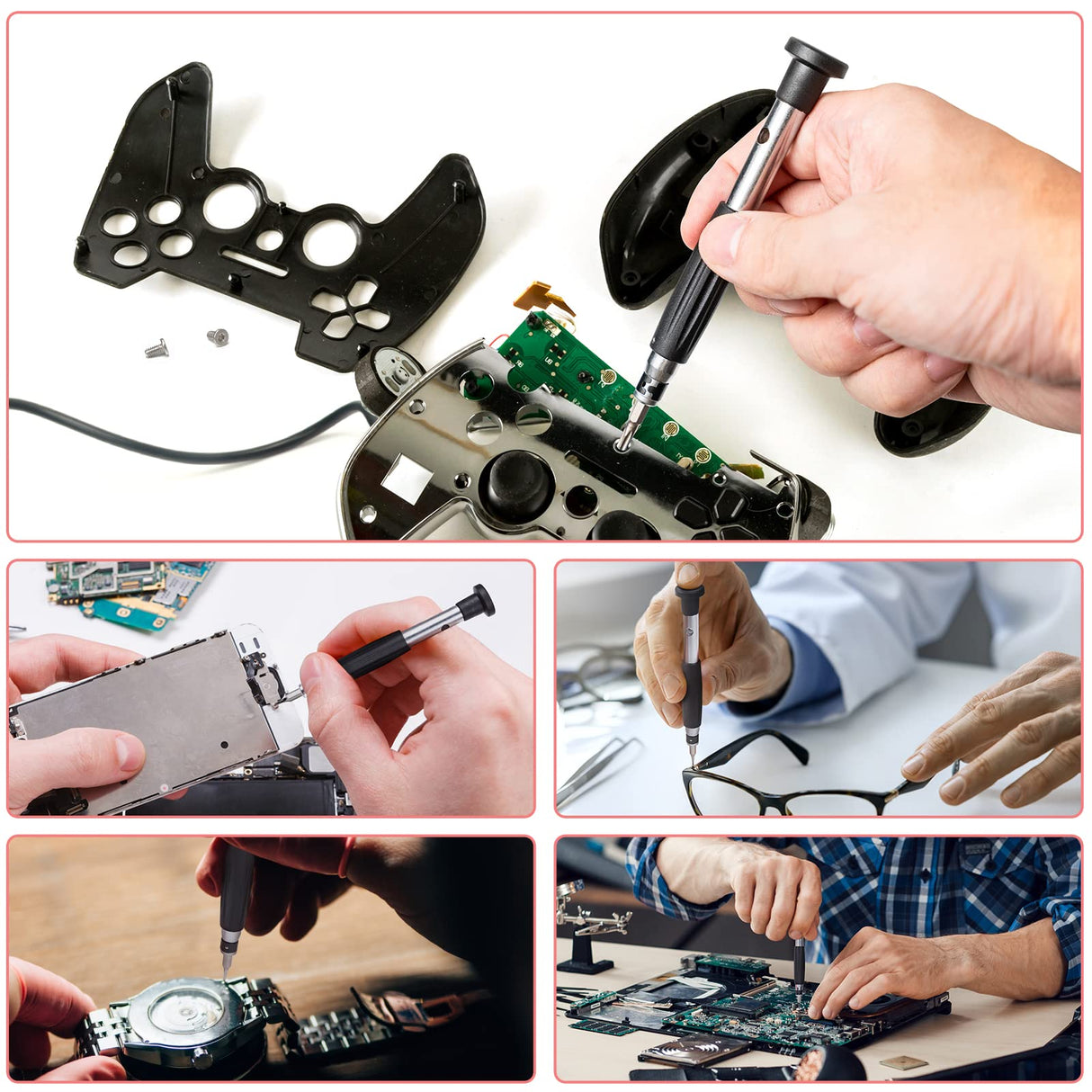 SHARDEN Precision Screwdriver Set 56 in 1 Magnetic Driver Kit Professional Electronics Repair Tool Kit with Portable Bag for iPhone, Smartphone, iPad, PC, Computer, Laptop, Tablet, Game Console, Watch Sharden