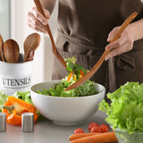 Zulay Kitchen 6-Piece Wooden Spoons for Cooking - Smooth Finish Teak Wooden Utensils for Cooking - Soft Comfort-Grip Wood Spoons for Cooking - Non-Stick Wooden Cooking Utensils - Wooden Spoon Sets Zulay Kitchen