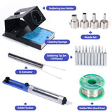 YIHUA 8786D I 2 in 1 Hot Air Rework and Soldering Iron Station with °F /°C, Cool/Hot Air Conversion, Digital Temperature Correction and Sleep Function YIHUA