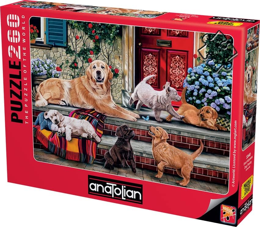 Anatolian Puzzle - Dog Family, 260 Piece Jigsaw Puzzle, #3340 Anatolian