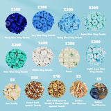 Gionlion Clay Beads for Bracelets, Blue Clay Beads Bracelet Making kit with Golden Pearl Beads for Jewelry Making, Beach Charms Bracelet Kit and Crafts DIY Gifts for Women Beach Fashion Gionlion