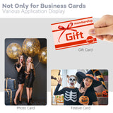 ADXCO 60 Pieces Sublimation Metal Business Cards for Custom Engrave Thickness 0.22 mm Aluminum Blanks Name Card for Office Business Blank DIY Festive Gift Card for Printing, 3.4 x 2.1 Inch ADXCO