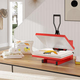 Heat Press 16"x20", Heat Press Machine, Even Heating Technology, Large Operating Panel, Industrial Digital Heat Transfer Machine Sublimation for T-Shirts, Clothes, Canvas Bags, Red GarveeTech