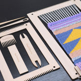 Hand U Journey Rectangle Weaving Loom Kit - 2 Sets with Weaving Needles and Tools, Perfect for Beginners and Weaving Enthusiasts, 11''x16.5'' and 7.8''x11.7'' Large Sizes HAND U JOURNEY